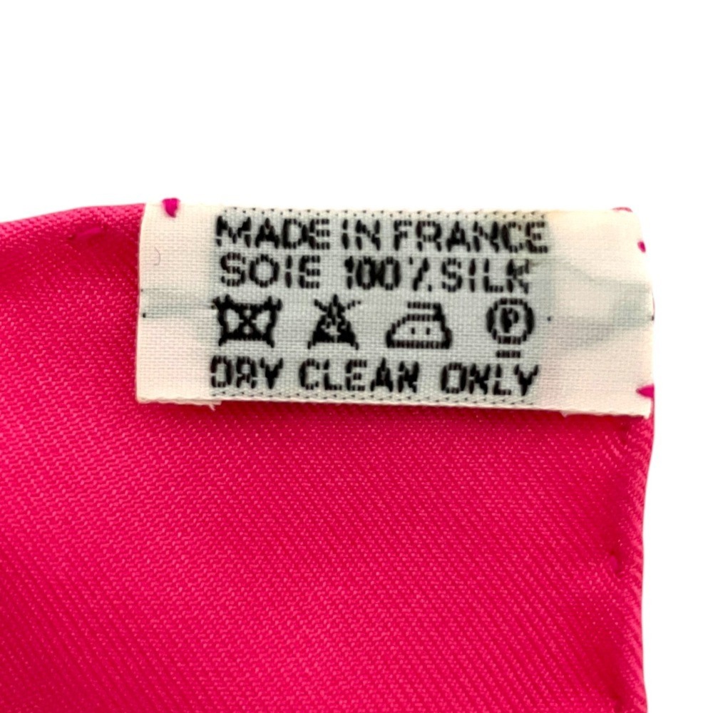 HERMES Authentic Pink Silk Scarf - Picture 6 of 6